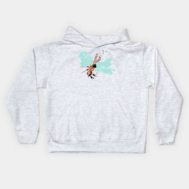 Touch the Sky Kids Hoodie by Shelley Johannes Art